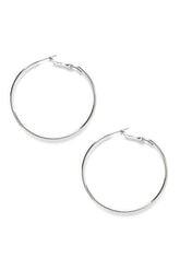 Shimmer Textured Hoops Ins Street
